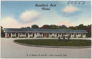 Rambler's Rest Motel, U.S. Routes 22 and 40 -- New Concord, Ohio