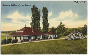 Entrance building of Ohio Caverns