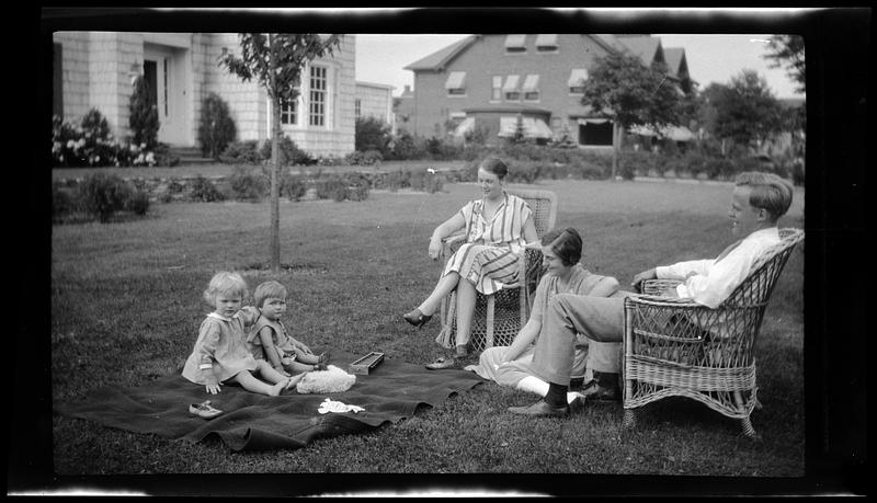 Group on the lawn