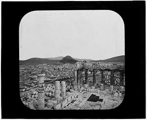 Parthenon and Mount Lycabettus, Athens