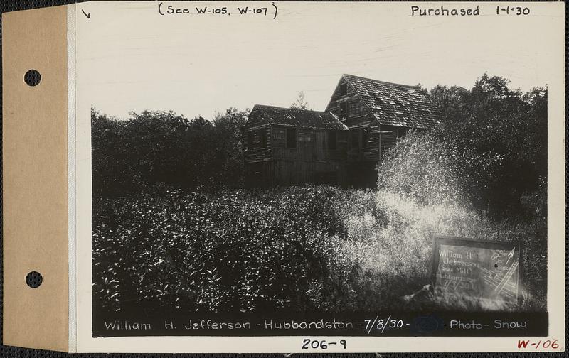 William H. Jefferson, paint shop, Hubbardston, Mass., Jul. 8, 1930