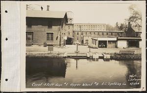 A.G. Spalding Co., canal staff gage #1, upper wheel #8, Chicopee, Mass., May 15, 1928