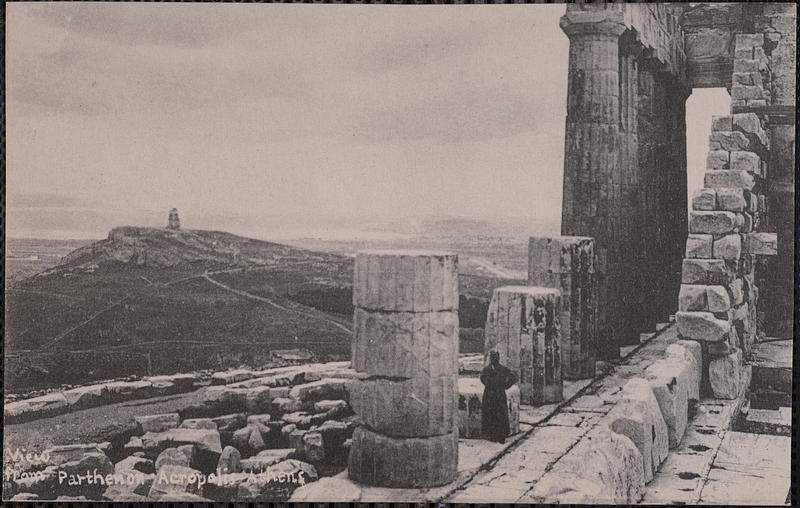 View from Parthenon Acropolis Athens