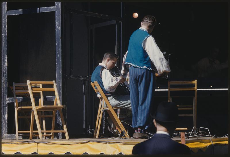 Accordionists on stage