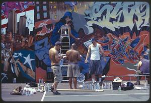 Boston, South End, Peters Park, muralists
