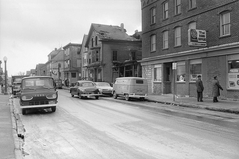 Building fire, 1643 Purchase Street near Hazard Street, New Bedford