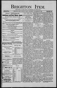 The Brighton Item, November 22, 1890