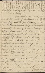 Letter from Zadoc Long to John D. Long, September 15, 1868