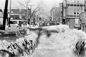 Blizzard of '78, National Guard bulldozer