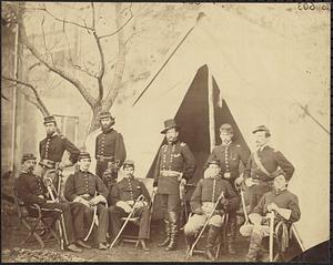 Gen. Pleasonton and staff, Warrenton, Va., October, 1863