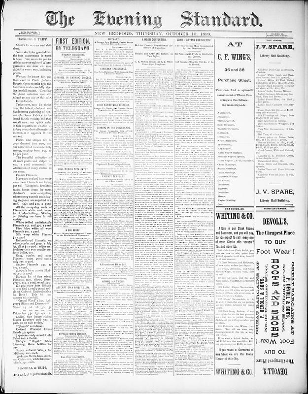 Evening Standard. October 10, 1889 - Digital Commonwealth