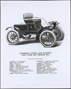 Oldsmobile curved dash Runabout built from 1900 through 1904