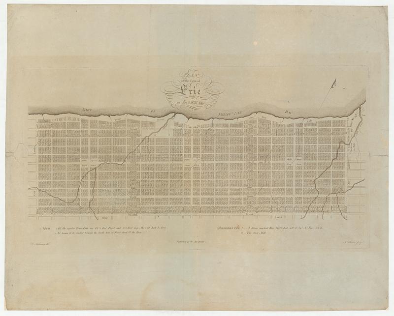 Plan of the town of Erie on Lake Erie