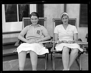 Two tennis players