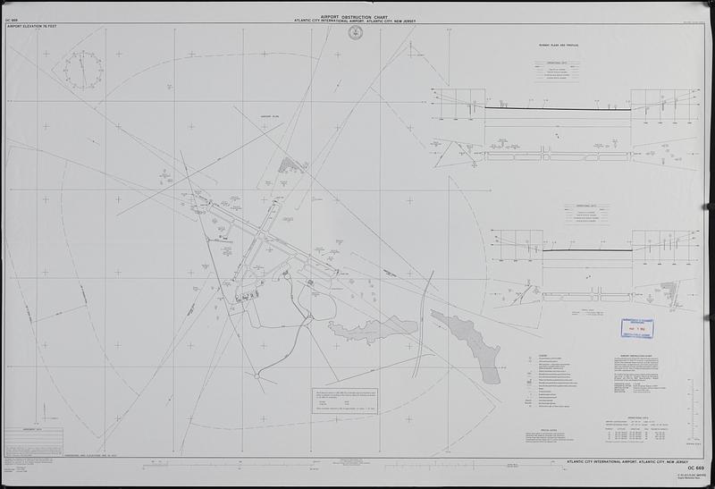 Airport obstruction chart, OC 669, Atlantic City International Airport, Atlantic City, New Jersey