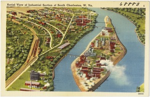Aerial view of Industrial Section of South Charleston, W. Va.