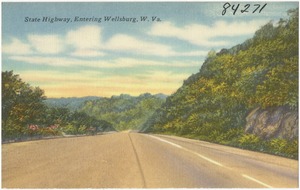 State highway, entering Wellsburg, W. Va.