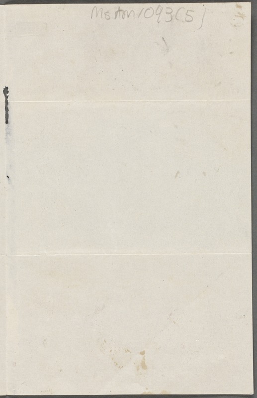 Emily Dickinson, Amherst, Mass., autograph manuscript poem: South winds jostle them, 1862
