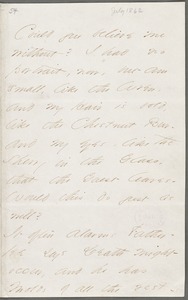 Your Scholar (Emily Dickinson), Amherst, Mass., autograph letter signed to Thomas Wentworth Higginson, July 1862