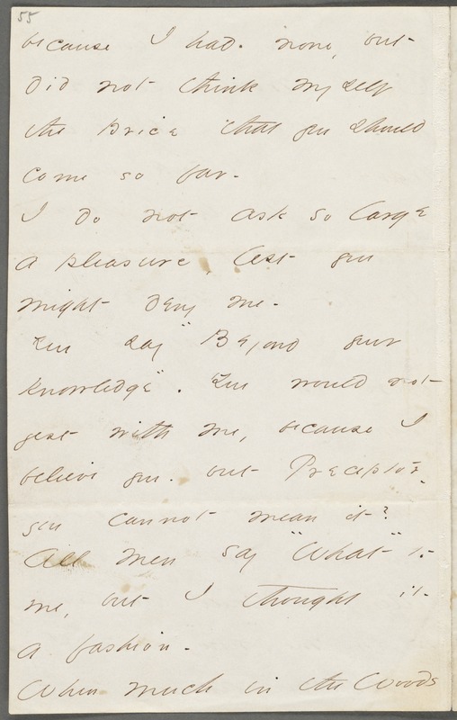 Your Scholar (Emily Dickinson), Amherst, Mass., autograph letter signed to Thomas Wentworth Higginson, August 1862