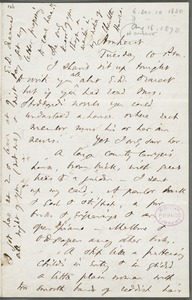 Thomas Wentworth Higginson, Amherst, Mass., autograph letter to Mary Channing Higginson, 16 August 1870