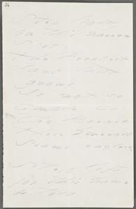 Emily Dickinson, Amherst, Mass., autograph manuscript poem: Step lightly on this narrow spot, 1871
