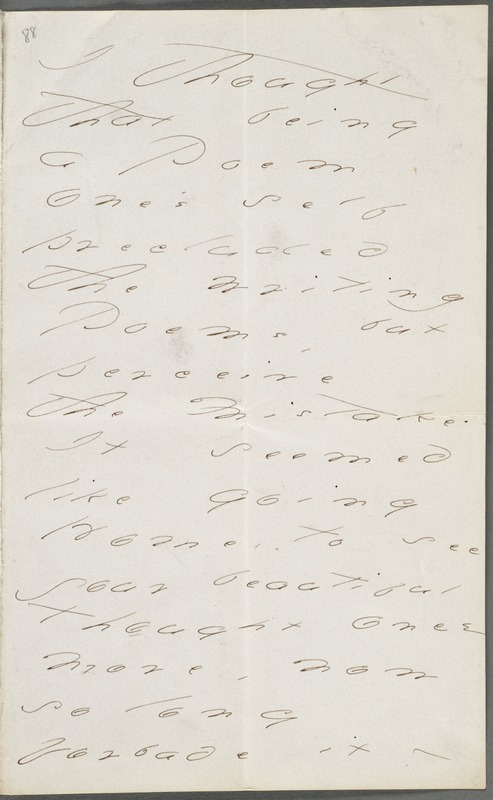 Emily Dickinson, Amherst, Mass., autograph letter to Thomas Wentworth Higginson, June 1874