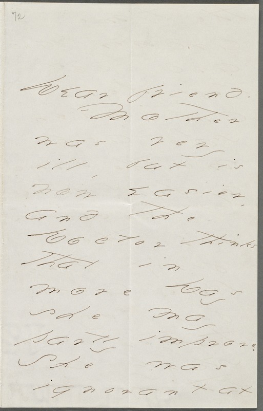 Your Scholar (Emily Dickinson), Amherst, Mass., autograph letter signed to Thomas Wentworth Higginson, July 1875