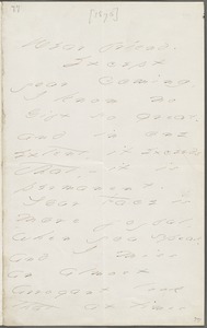 Your Scholar (Emily Dickinson), Amherst, Mass., autograph letter signed to Thomas Wentworth Higginson, late October 1876