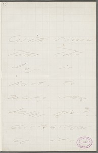 Your Scholar (Emily Dickinson), Amherst, Mass., autograph note signed to Thomas Wentworth Higginson, September 1877