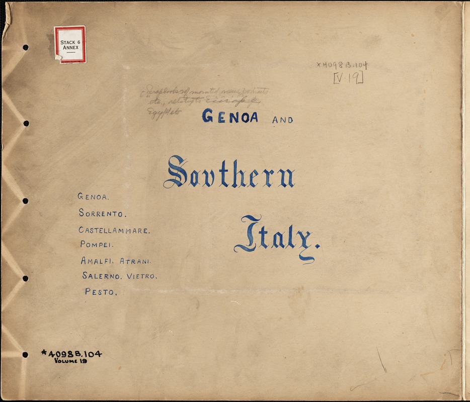 Genoa and southern Italy