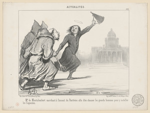 M. de Montalembert marchant à l'assaut du Panthéon...