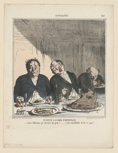 Un invité à un diner d'hippophages