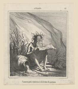 Commençant à s'intéresser à la lecture des journaux