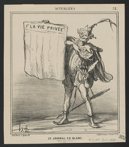 Le journal en blanc