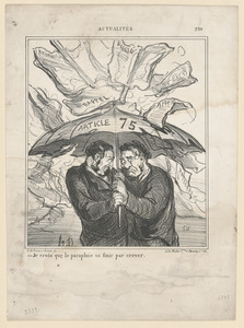 Je crois que le parapluie va finir par crever