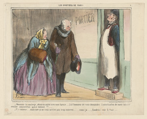 Monsieur le concierge, allant en soirée...