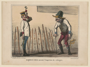 Le général...passant l'inspection...