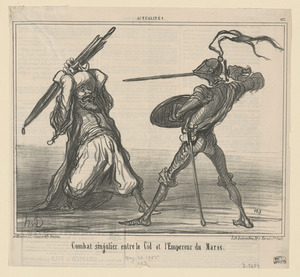 Combat singulier entre le Cid et l'Empereur du Maroc