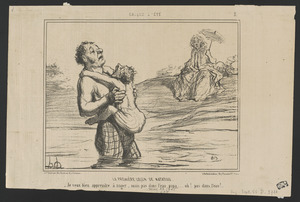La première leçon de natation