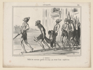 A Naples: Défilé des...gardes-du-corps...