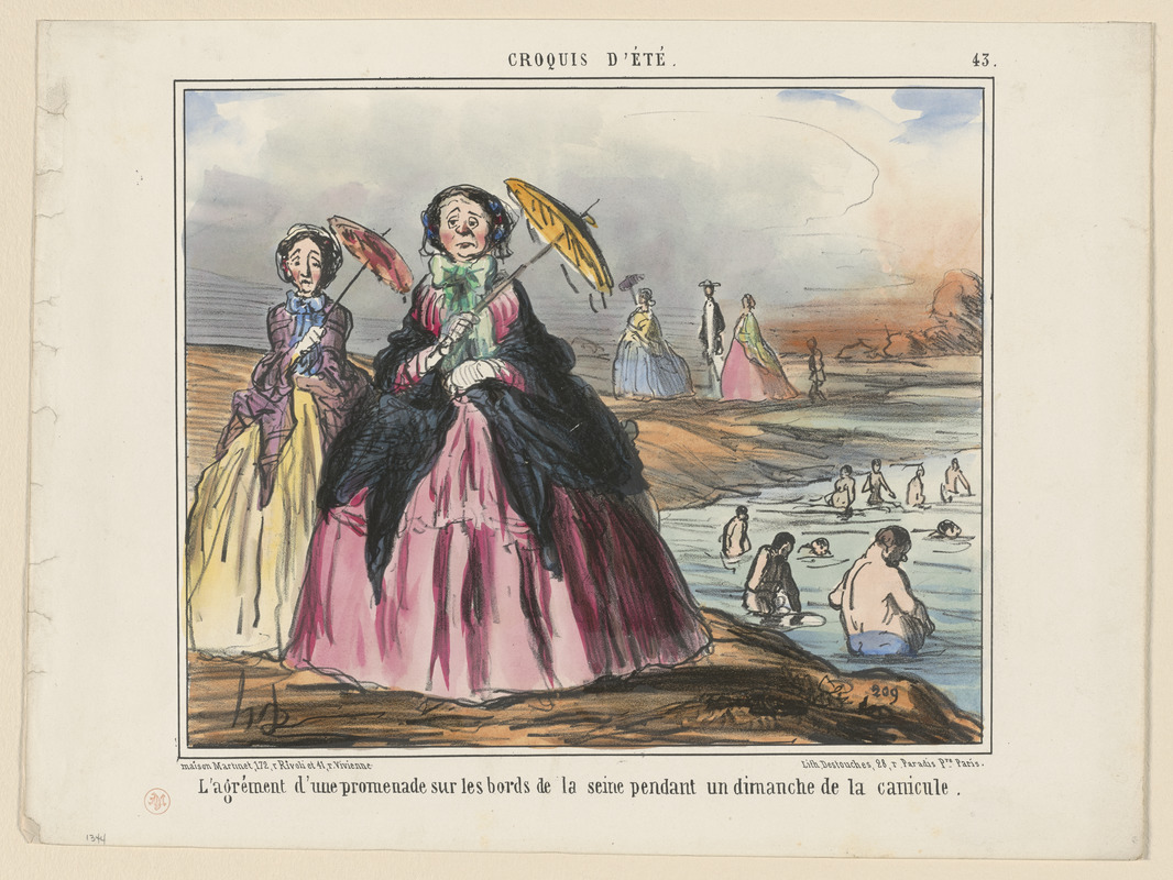 L'Agrément d'une promenade sur les bords de la Seine...