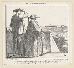 Il me semble que j'aperçois là-bas un...