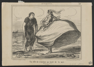 Un effet de crinoline au bord de la mer