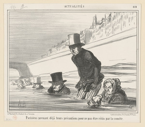 Parisiens prenant...leurs précautions...