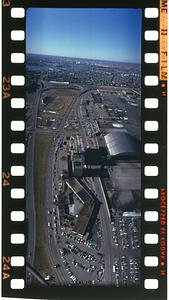 Logan Airport highway access aerial shot, Boston