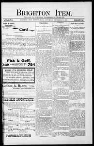 The Brighton Item, December 30, 1893