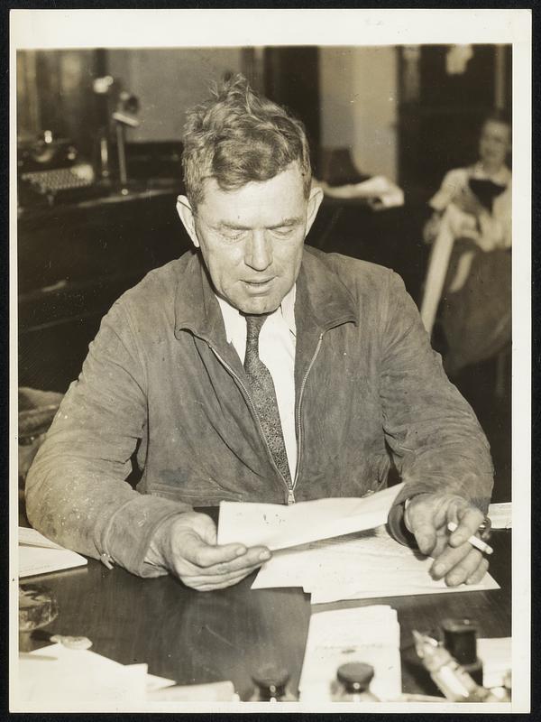 It’s “Mayor Nap Rucker”, Now. Nap Rucker, one of the greatest left-handed pitchers in baseball history, is shown here at his desk recently as he studied some details of his political career. He was elected mayor of Roswell, Ga., on Jan 14, without any opposition. And is he proud of his community’s Mayor Rucker refers to Atlanta, the Southern Metropolis, as “A Town 20 Miles From Roswell.”