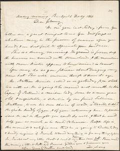 Letter from Zadoc Long to John D. Long, October 29, 1866