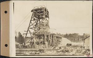 Contract No. 14, East Portion, Wachusett-Coldbrook Tunnel, West Boylston, Holden, Rutland, headframe at Shaft 4, Rutland, Mass., Nov. 14, 1928